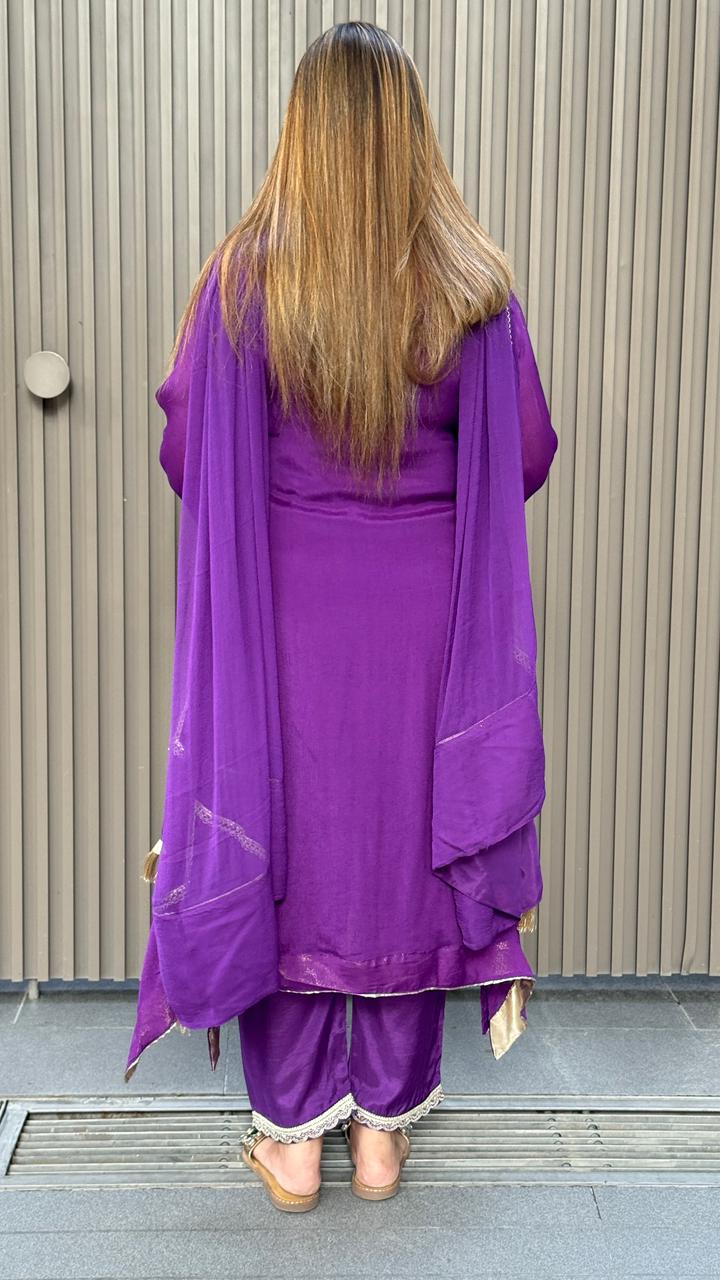 Arvika Suit Set -Magenta, Purple